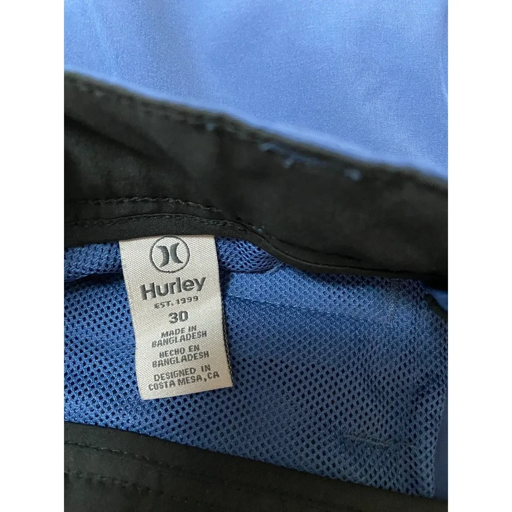 Hurley Hybrid Board Shorts‎ Mens Blue 30 Quick Dry Stretch Activewear Beach Surf - Picture 3 of 12